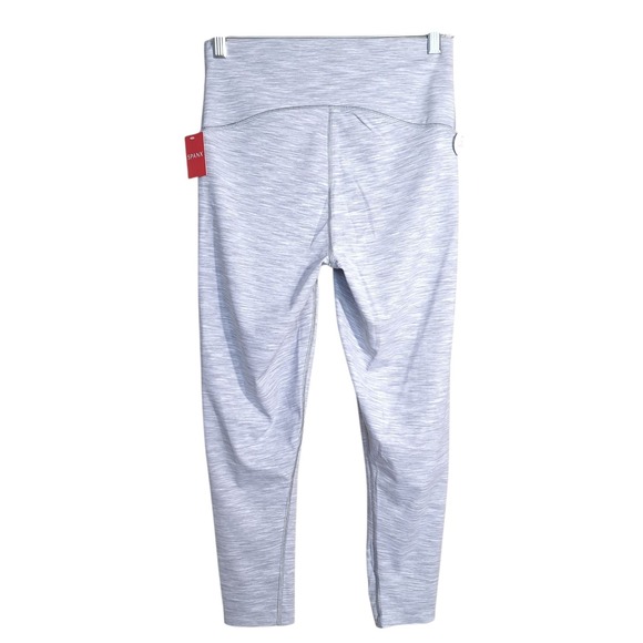 Spanx Leggings High-Waist Soft Gray Heather Soft & Smooth Space Dye 7/8 Large - Picture 9 of 10